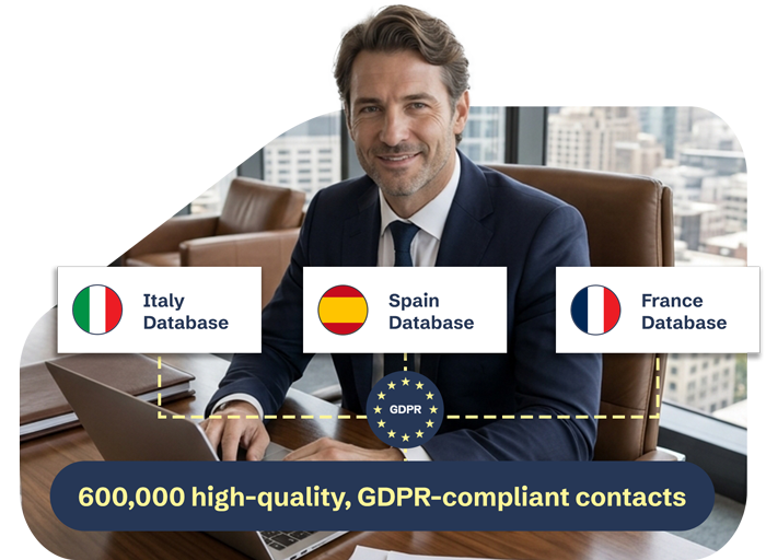 600,000 high-quality, GDPR-compliant contacts