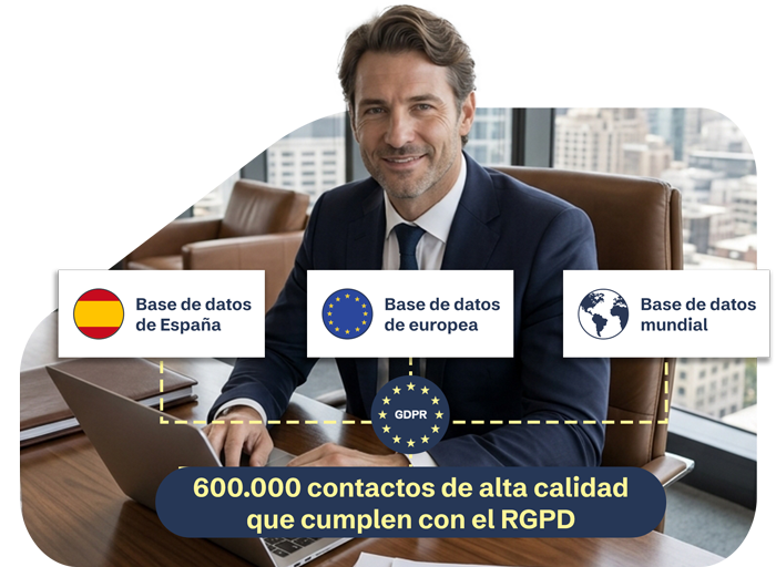 600.000 contactos de alta calidad que cumplen con el RGPD