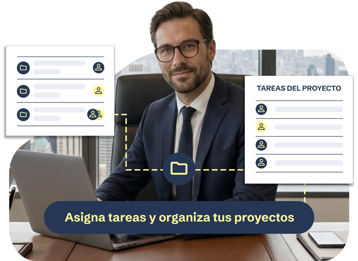 Asigna tareas y organiza tus proyectos