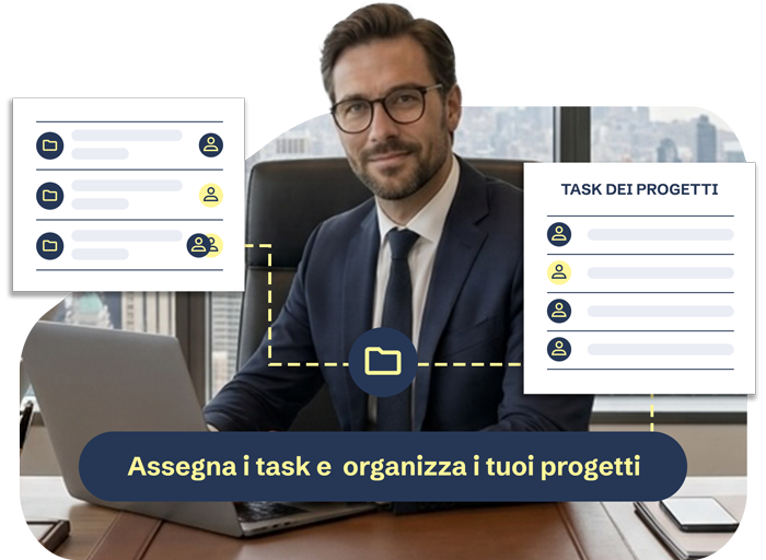 Assegna i task e organizza i tuoi progetti