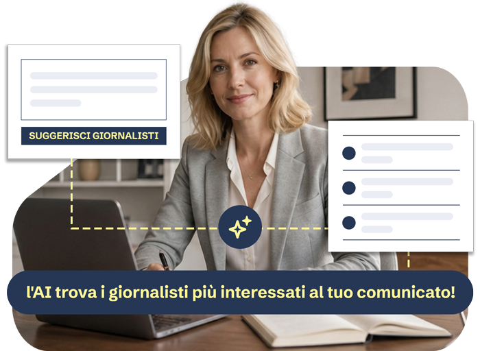 L'AI trova i giornalisti più interessati al tuo comunicato!