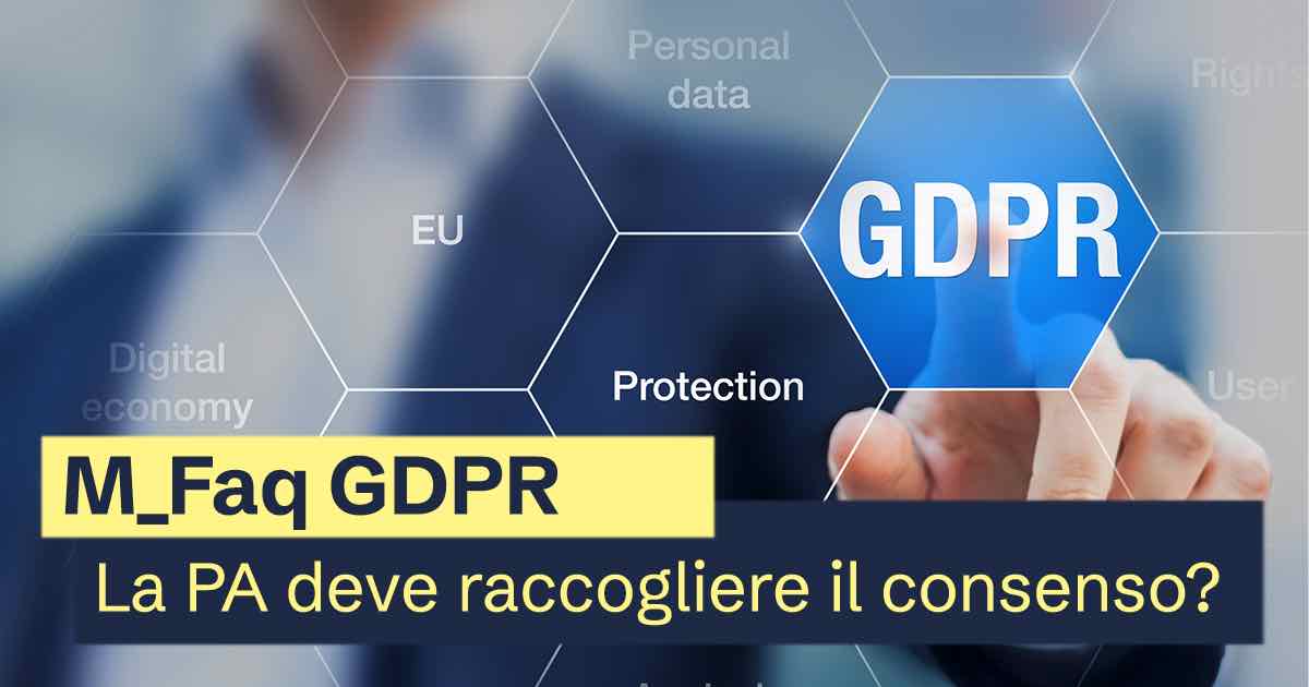 FAQ GDPR | La PA deve raccogliere il consenso dei giornalisti?